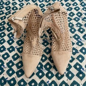 NWOT Pancaldi for Diane B Summer Booties Cream Made in Italy 37